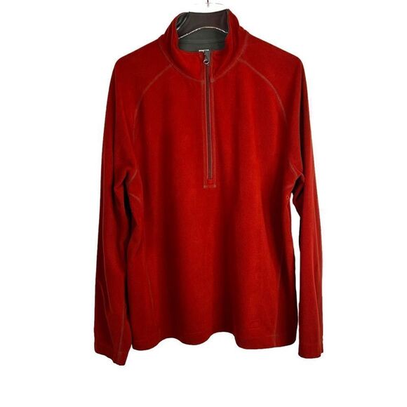 REI Fleece Pullover in Burnt Red Size Men's Large - Picture 1 of 7